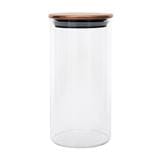 GLASS CANISTER WITH PULL LID KECH SS SLIM L 0.8L CLEAR