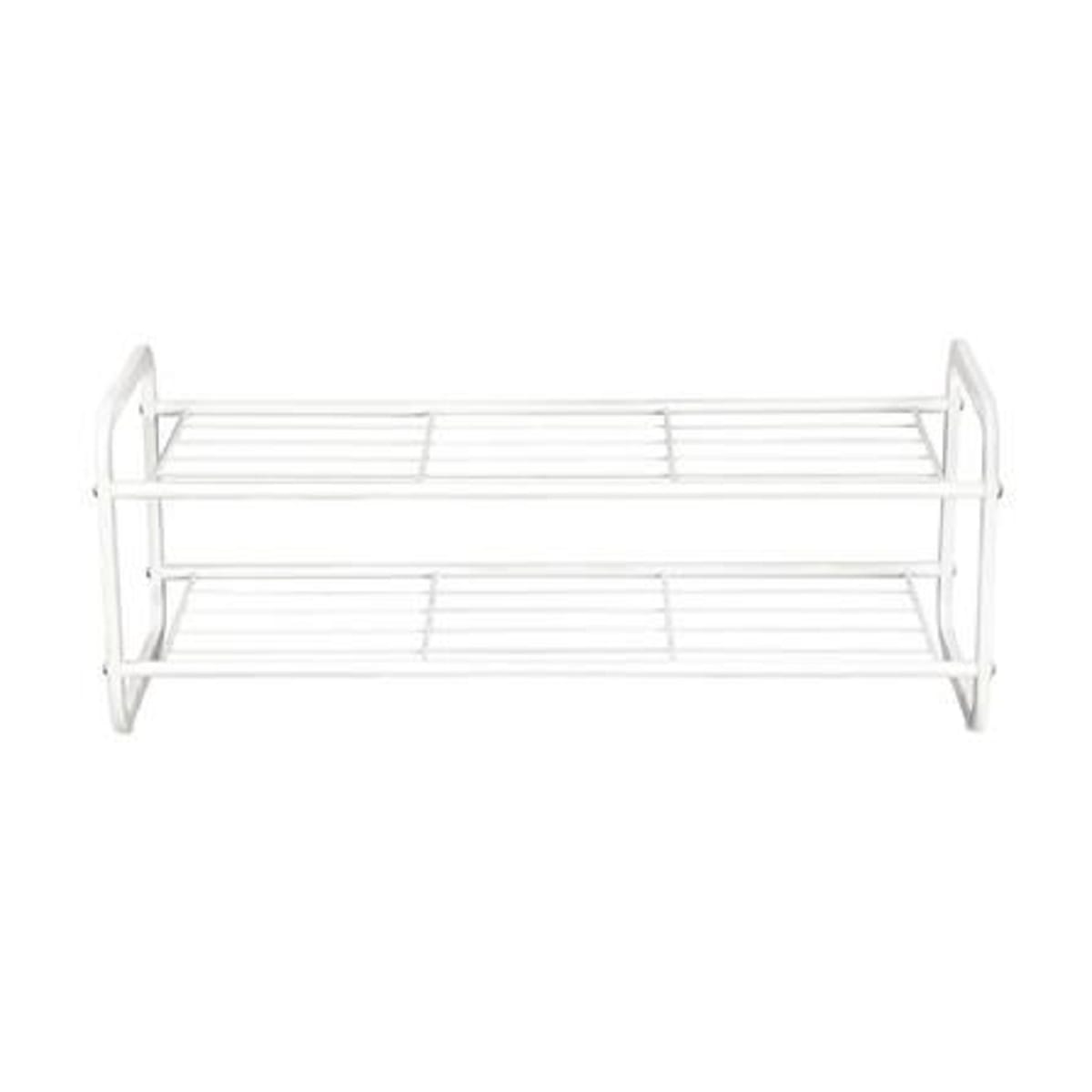 2 TIER SHOE RACK STACKO 70X27X27.7CM WHITE