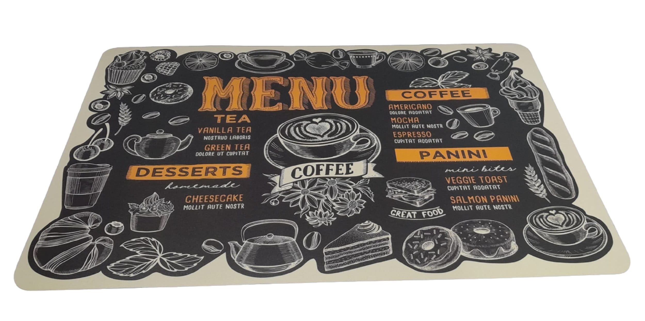 SHUTO PLACEMAT PP 43CMX28CM PM PP - 5 BLACK