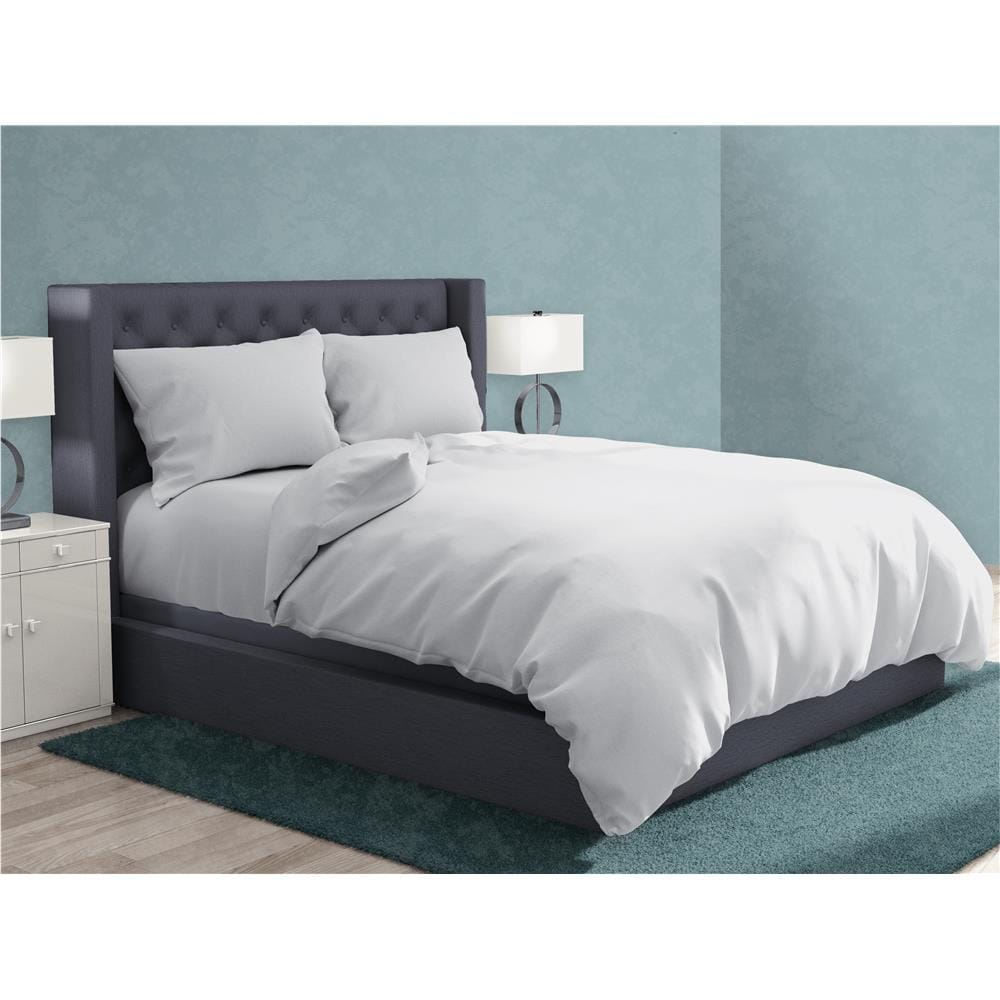 NORDIC HOME FITTED SHEET SET COOL TOUCH QUEEN DIA WHITE