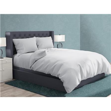 NORDIC HOME FITTED SHEET SET COOL TOUCH QUEEN DIA WHITE