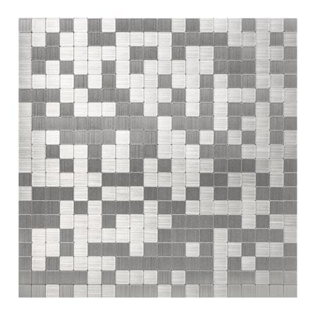TARA PEEL & STICK ALUMINIUM WALL STICKER 30.5X30.5CM SMALL SQUARE 2IN1
