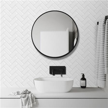 TARA PEEL & STICK VINYL WALL STICKER 30.5X30.5CM HERRINGBONE 2IN1