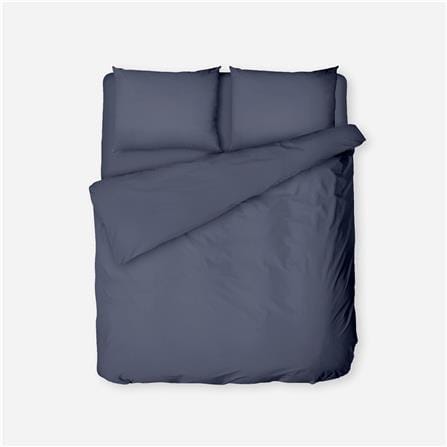 NORDIC HOME FITTED SHEET SET COOL TOUCH QUEEN JUNO BLUE