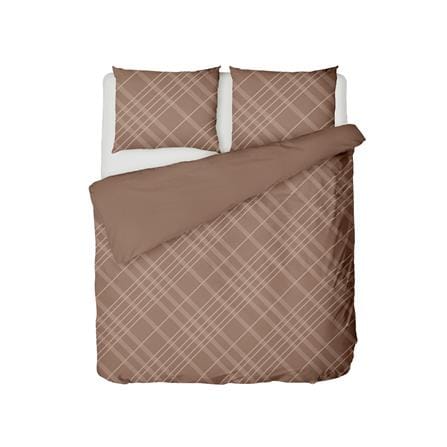 NORDIC HOME BOLSTER CASE COOL TOUCH 107x37CM DIA BROWN