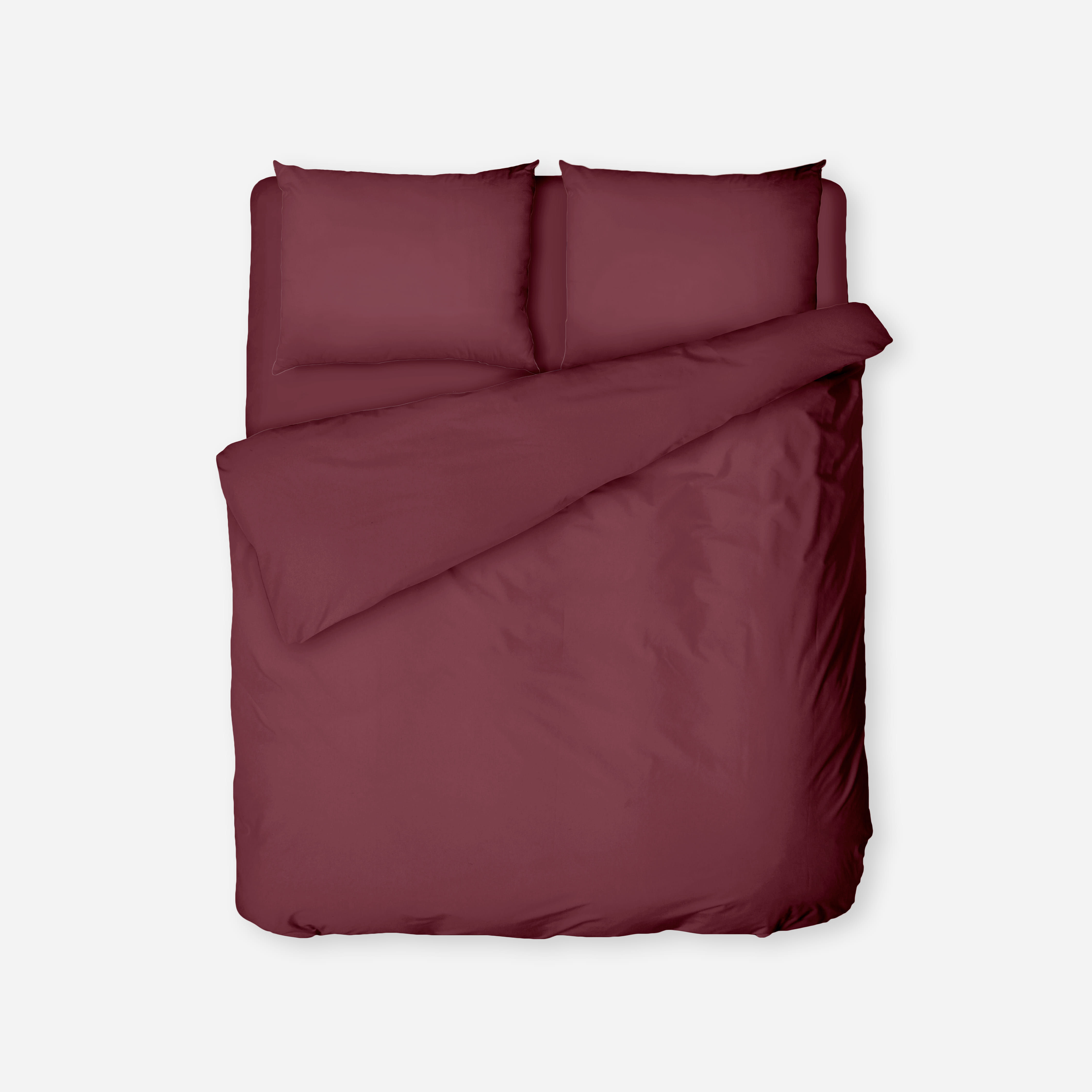 NORDIC HOME FITTED SHEET SET COOL TOUCH SUPER SINGLE JUNO RED