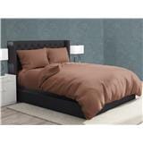 NORDIC HOME FITTED SHEET SET COOL TOUCH SUPER SINGLE DIA BROWN