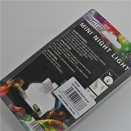 MINLITE LED NIGHTLIGHT SENSOR MX-668 WARM WHITE