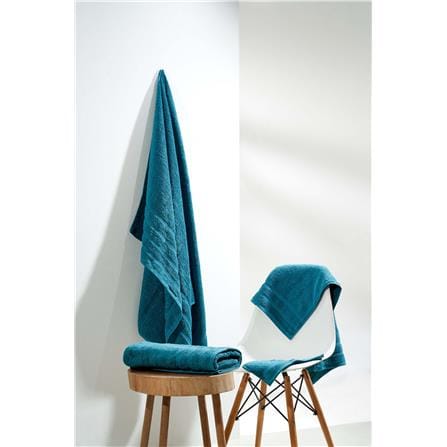 NORDIC HOME BATH SHEET IBIZA COTTON 100X150CM TEAL