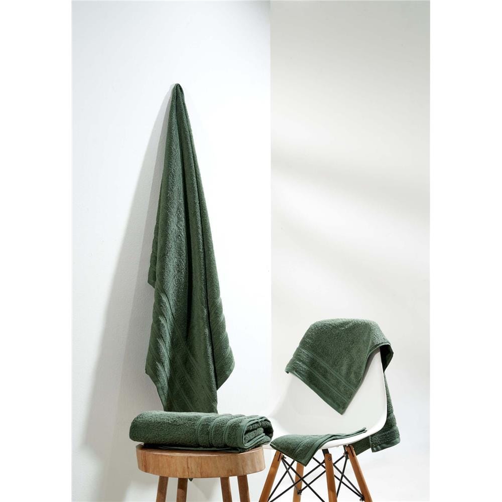 NORDIC HOME BATH TOWEL IBIZA COTTON 69X137CM BRONZE GREEN