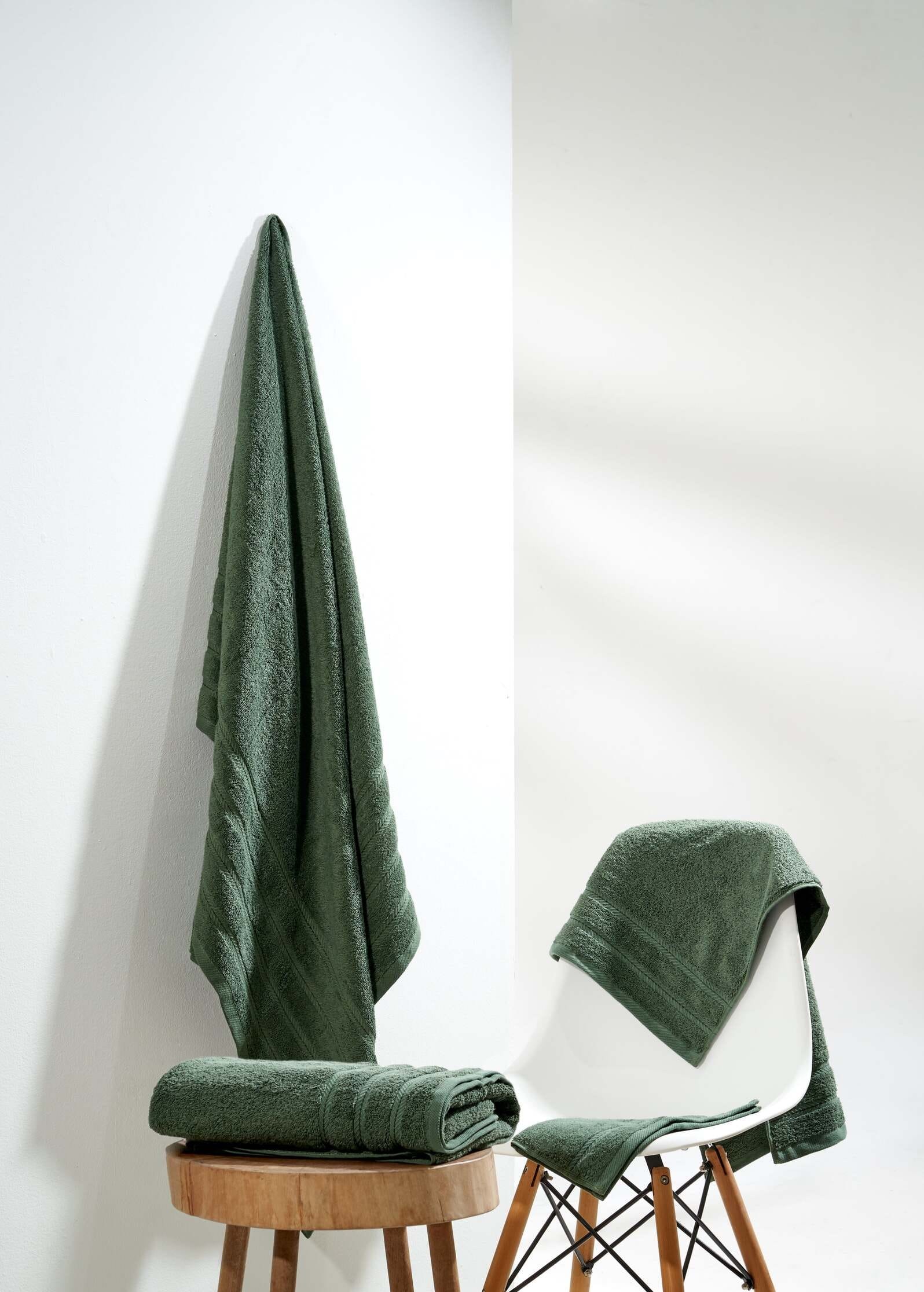 NORDIC HOME BATH TOWEL IBIZA COTTON 69X137CM BRONZE GREEN