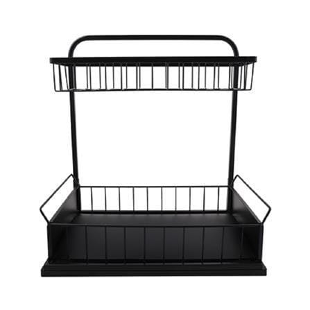 2 TIER  SPICE RACK BLACK MODISH KECH YS-20621P