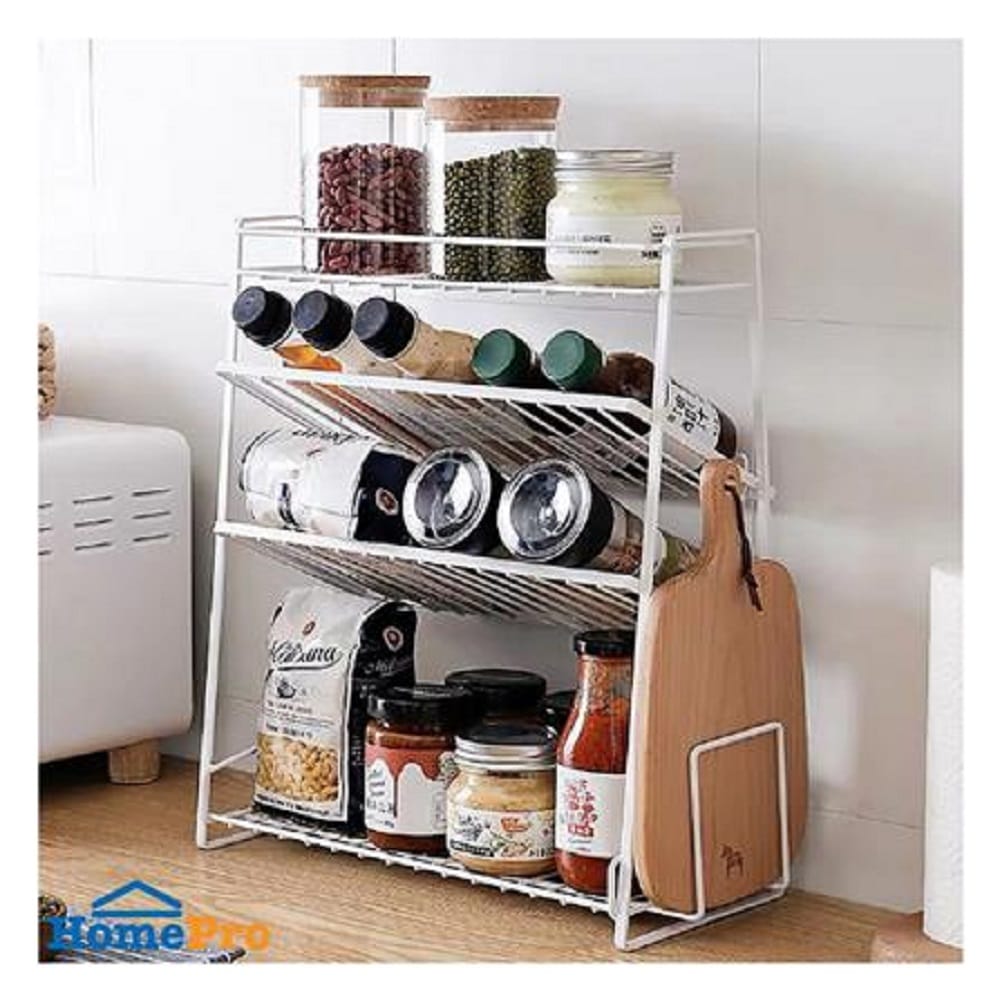 4 TIER SPICE RACK KECH MODISH WHITE YS-20611P