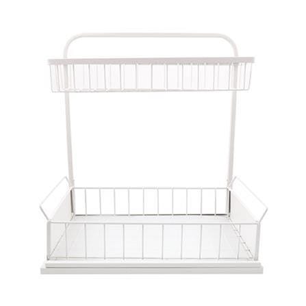 2 TIER SPICE RACK WHITE MODISH KECH YS-20621P