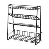 4 TIER SPICE RACK KECH MODISH BLACK YS-20611P