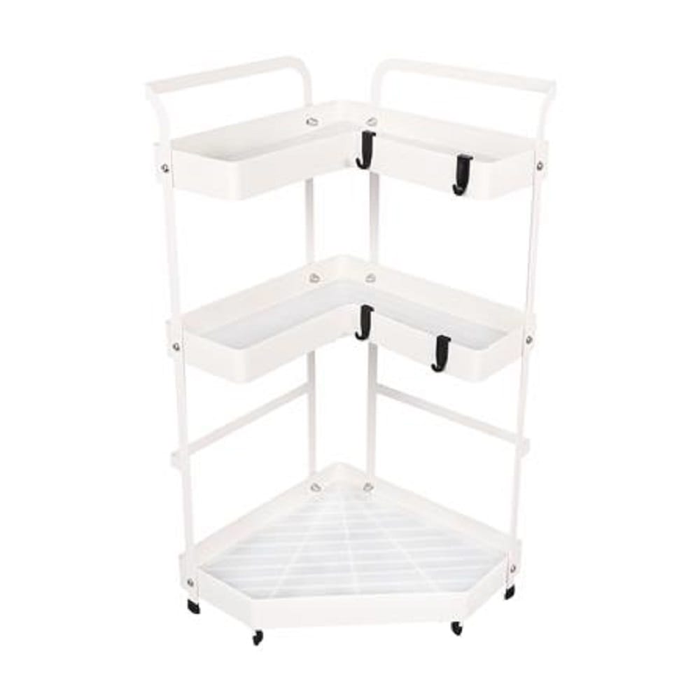3-TIER CORNER RACK KECH MODISH WHITE YS-20646P