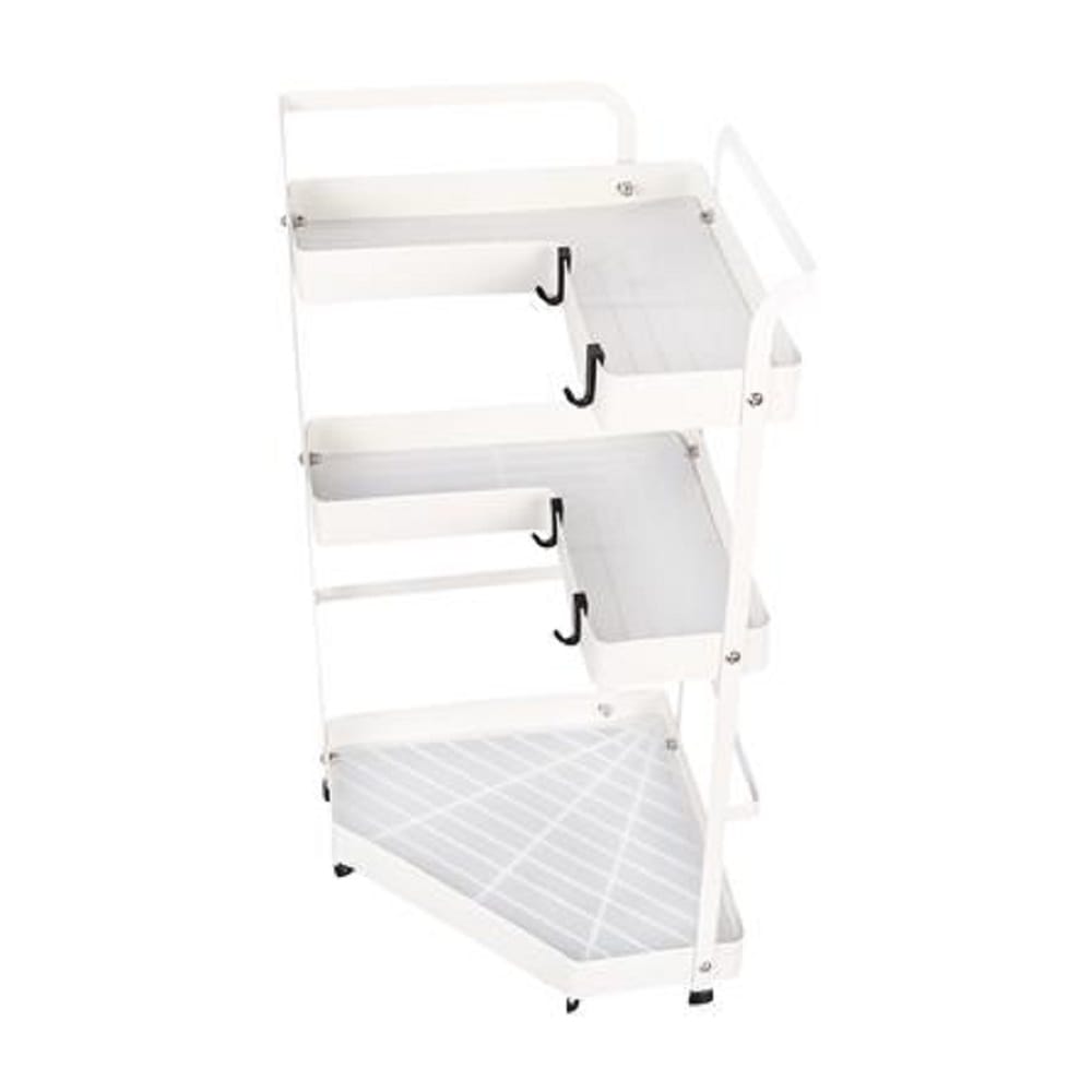 3-TIER CORNER RACK KECH MODISH WHITE YS-20646P