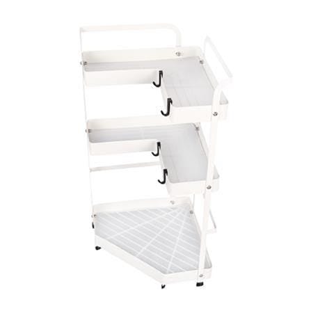3-TIER CORNER RACK KECH MODISH WHITE YS-20646P