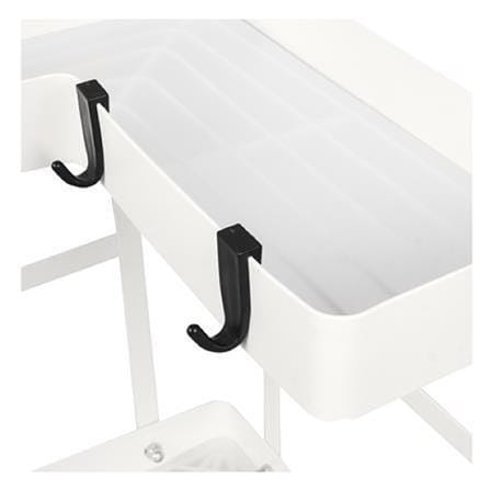 3-TIER CORNER RACK KECH MODISH WHITE YS-20646P