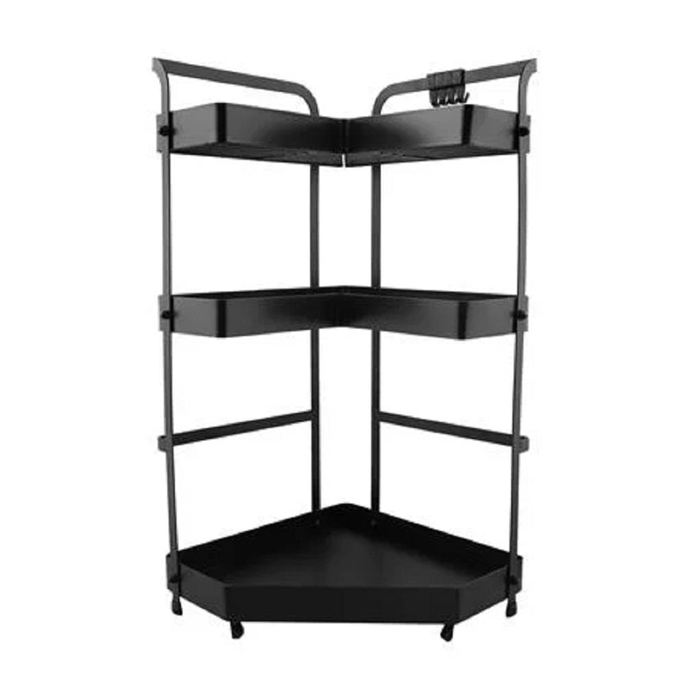 3TIER CORNER RACK KECH MODISH BLACK YS-20646P