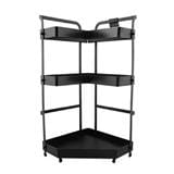 3TIER CORNER RACK KECH MODISH BLACK YS-20646P