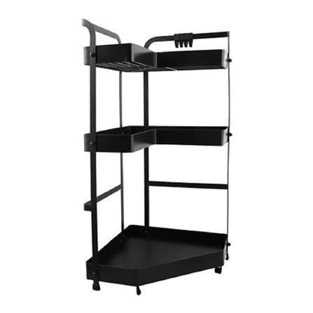 3TIER CORNER RACK KECH MODISH BLACK YS-20646P