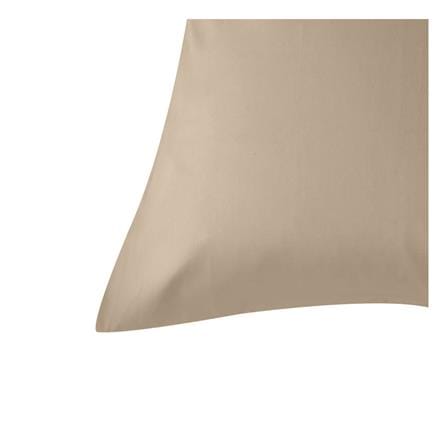 HLS PILLOWCASE COTTON SATEEN BROWN 2PCS