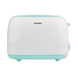 KHIND TOASTER BT808 750WATT 2 SLICES WHITE/LIGHT GREEN