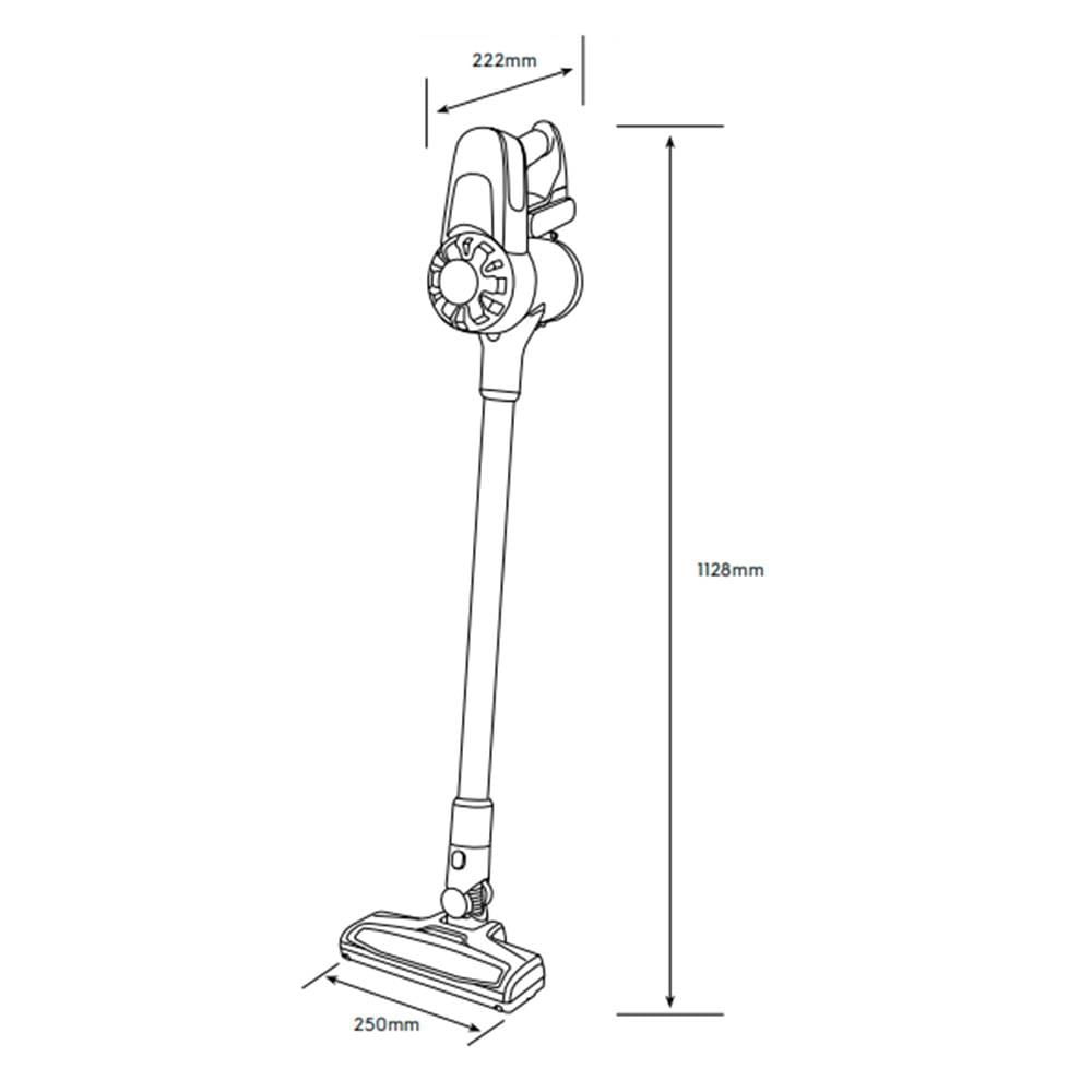 ELECTROLUX STICK VACUUM EFP31312 150W 0.5L RUNTIME 40MINUTES