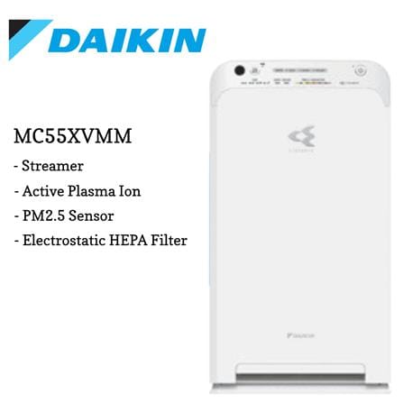 DAIKIN AIR PURIFIER MC55XVMM 37WATT 41M2 FILTER HEPA