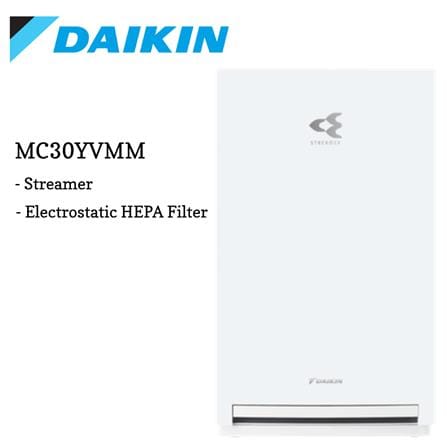 DAIKIN AIR PURIFIER MC30YVMM 17WATT 23M2 FILTER HEPA