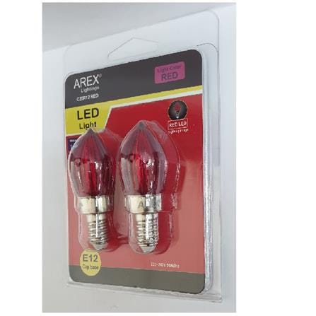 LED CHILLY 1.5W E12 RED LEDC25R12 AREX