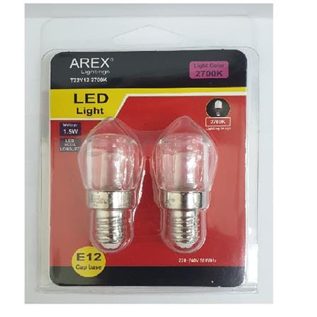 LED T22 1.5W E12 2700K LEDT22Y12 AREX