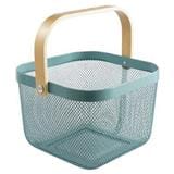 COSSY + METAL BASKET SQUARE CP- F10537 HAZE BLUE
