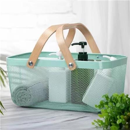 COSSY + METAL BASKET RETANGULAR  CP- F10293 HAZE BLUE