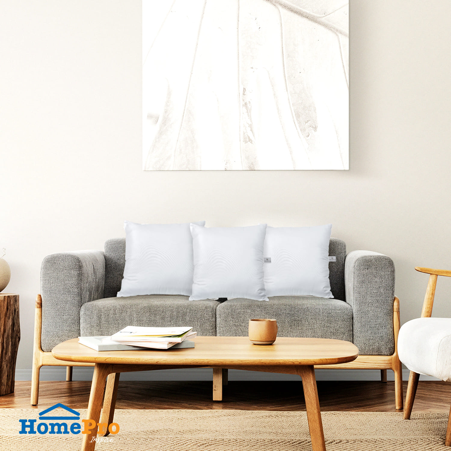 HLS CUSHION INNER 16X16 WHITE