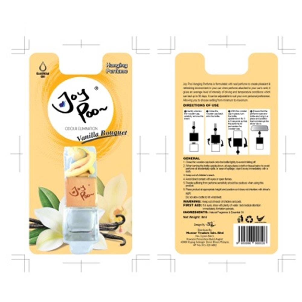 JOYPOO HANGING PERFUME 8ML VANILA BOUQUET