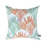 HLS CUSHION PALM 18X18 LIGHT BLUE
