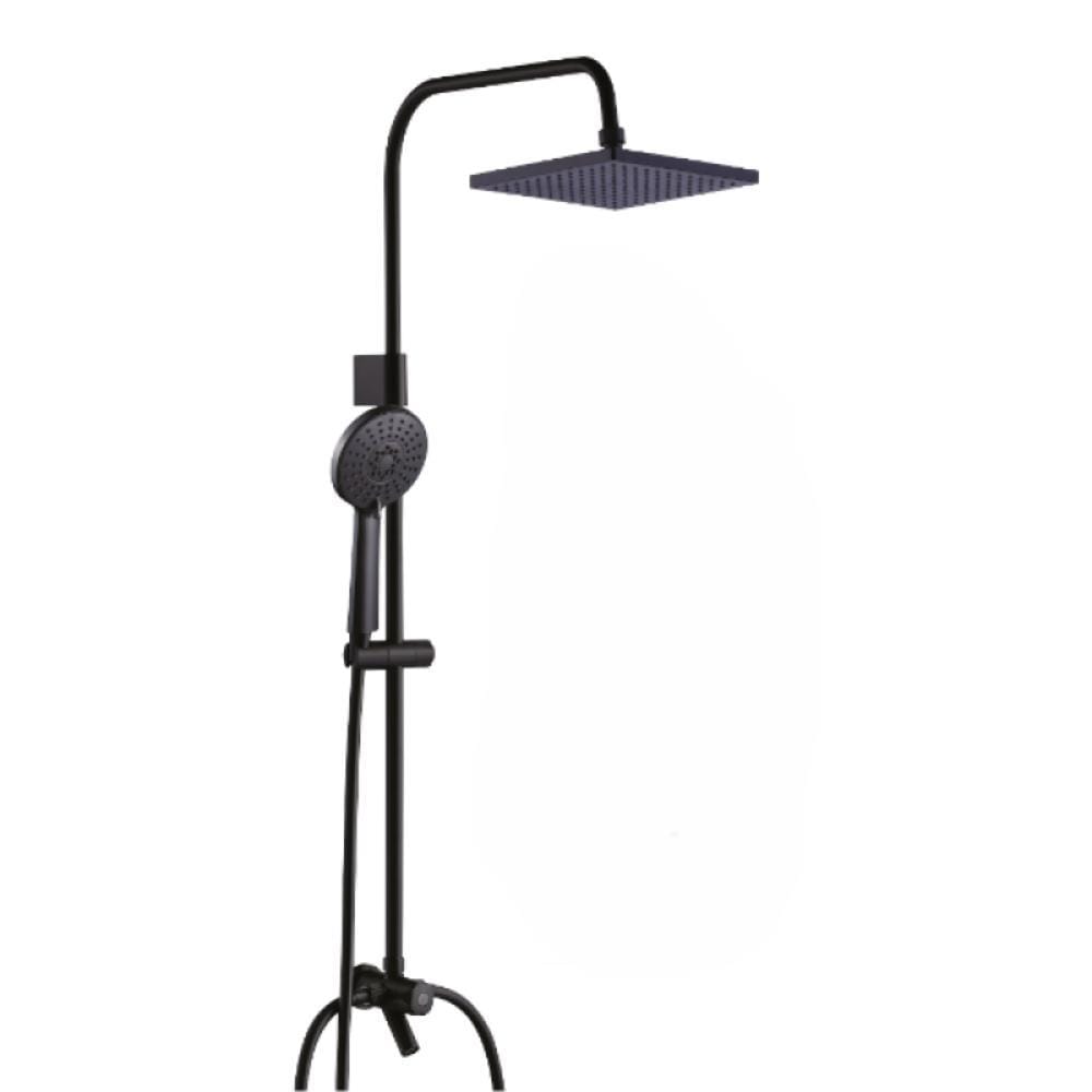RUBINE SHOWER HEATER DC PUMP WITH RAIN SHOWER CE521D-MRSB SAND BLACK (MATTE BLACK SHOWER ACCESORIES SET)