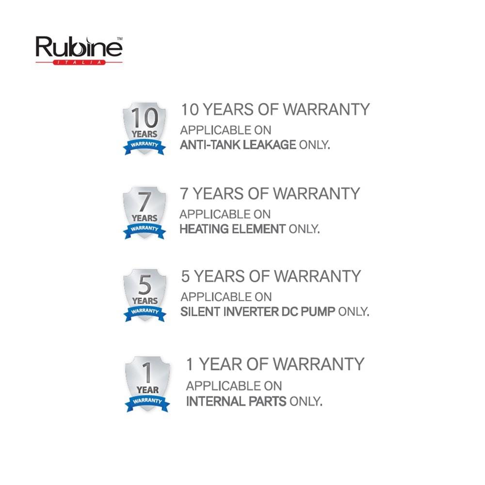RUBINE WATER HEATER DC WITH PUMP HAND SHOWER CE521D-BSB SAND BLACK (BLACK SHOWER ACCESSORIES SET)