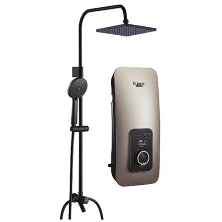RUBINE SHOWER HEATER DC PUMP WITH RAIN SHOWER CE521D-SRCG CHAMPAGNE GOLD