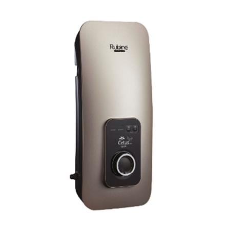 RUBINE SHOWER HEATER DC PUMP WITH RAIN SHOWER CE521D-SRCG CHAMPAGNE GOLD