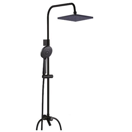 RUBINE SHOWER HEATER DC PUMP WITH RAIN SHOWER CE521D-SRSB SAND BLACK (BLACK ACCESORIES SHOWER SET)