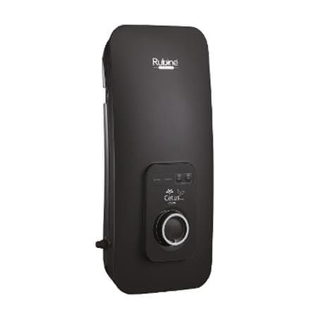 RUBINE SHOWER HEATER DC PUMP WITH RAIN SHOWER CE521D-SRSB SAND BLACK (BLACK ACCESORIES SHOWER SET)