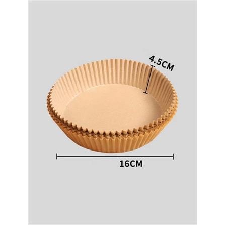 KLEEZPRO AIR FRYER PAPER BROWN 22cm 50PCS