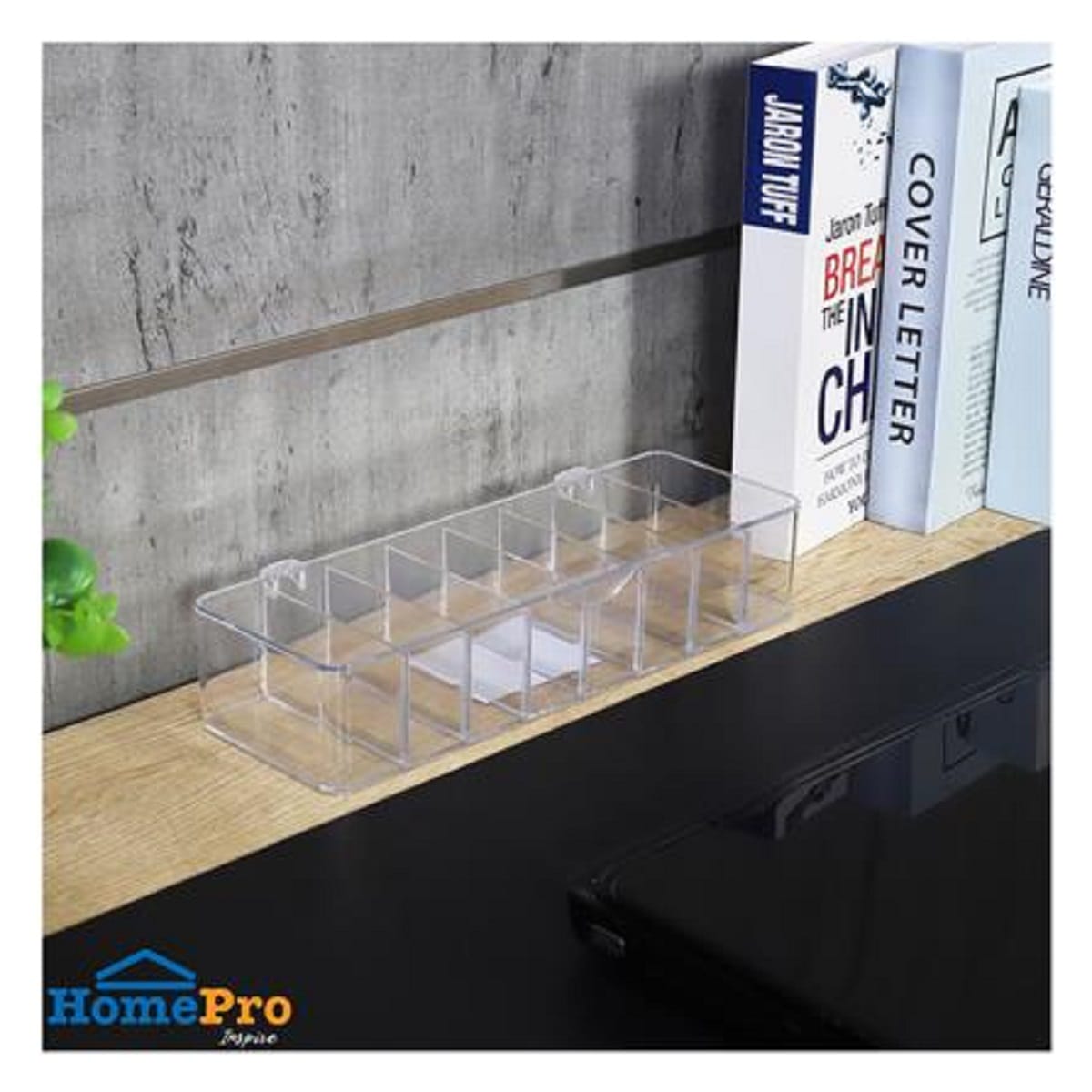 CHARGER STORAGE BOX 28X10.5X5.8CM RUM21110901 CLEAR