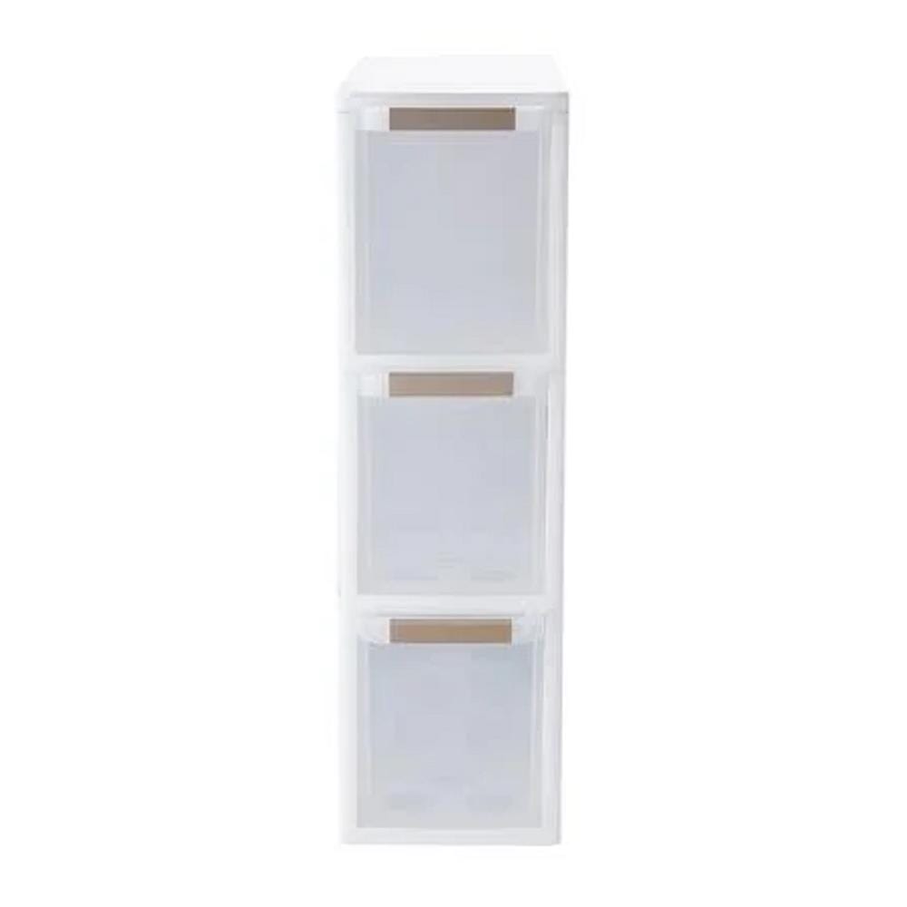 DRAWER 3 TIER STACKO BENRI 18X47.8X65CM 73130C WHITE