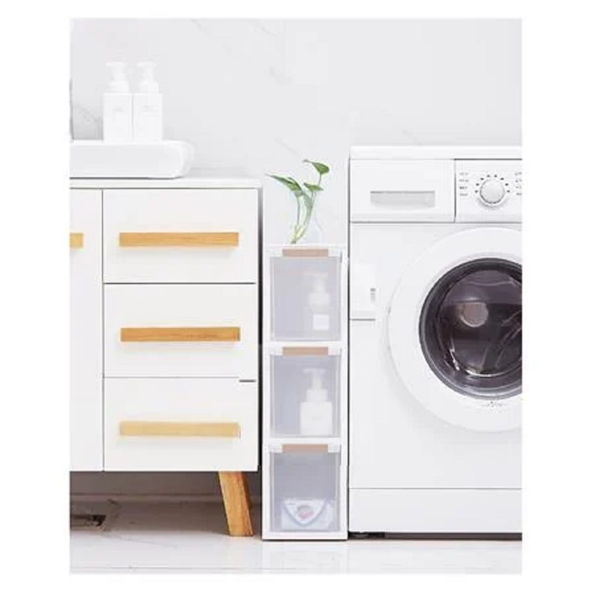 DRAWER 3 TIER STACKO BENRI 18X47.8X65CM 73130C WHITE