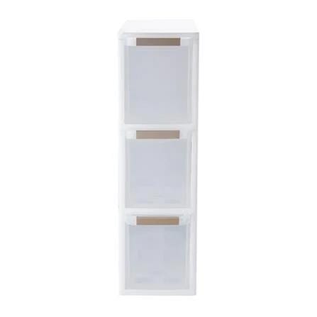 DRAWER 3 TIER STACKO BENRI 18X47.8X65CM 73130C WHITE