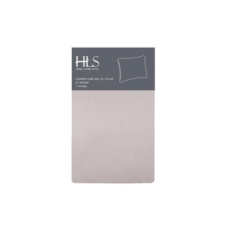 HLS COVER CUSHION CT SATEEN 16X16" BROWN